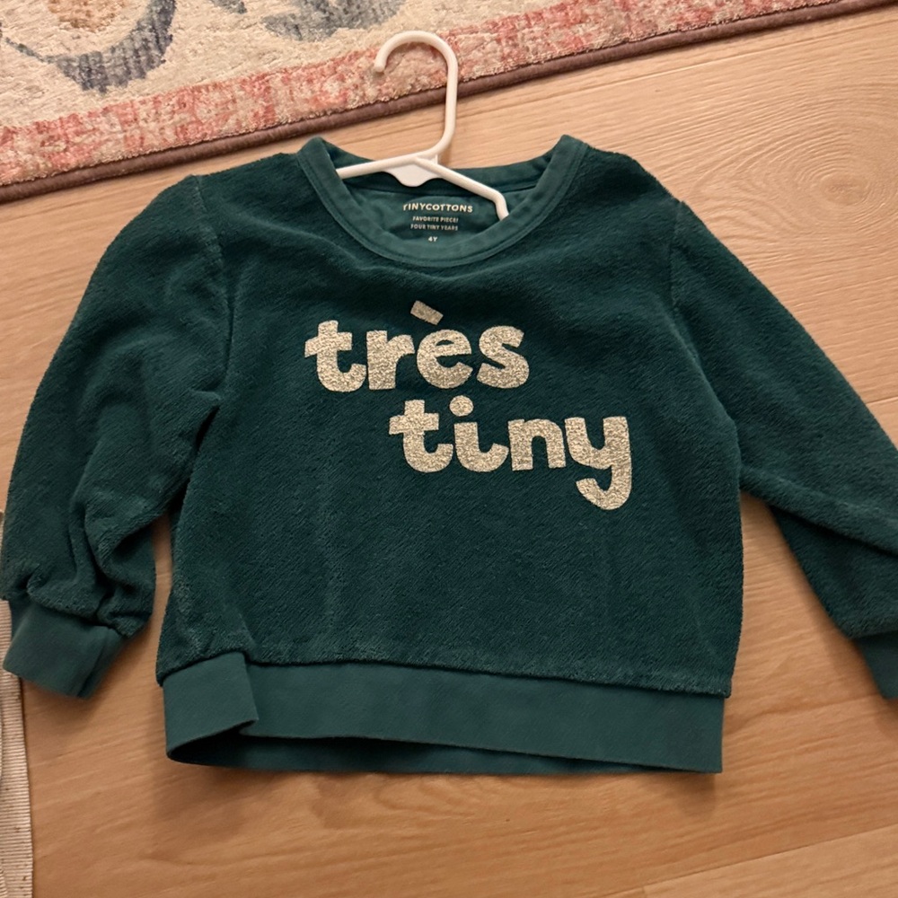 Tinycottons Kids Green Sweatshirt